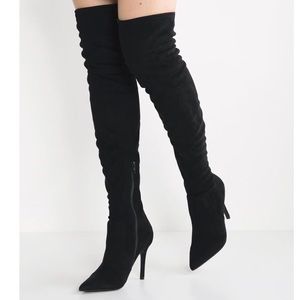 ALDO “Asteille” OTK Stiletto Boots- Black